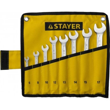 Ключи комбинированные 8 шт Stayer 6-17 мм